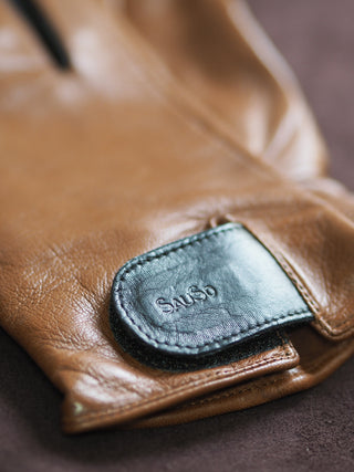 PAULI Ratsastuskäsineet | Vuoriton | Saddle Brown / Black