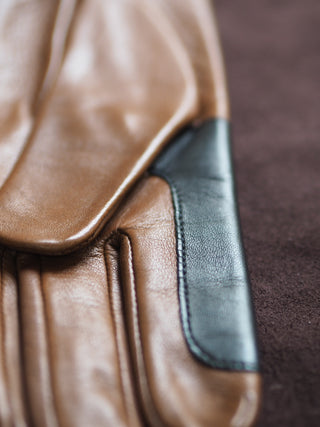PAULI Ratsastuskäsineet | Vuoriton | Saddle Brown / Black