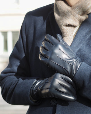 ARNO Pitkäsorminen Lambnappa Cashmere blend NAVY