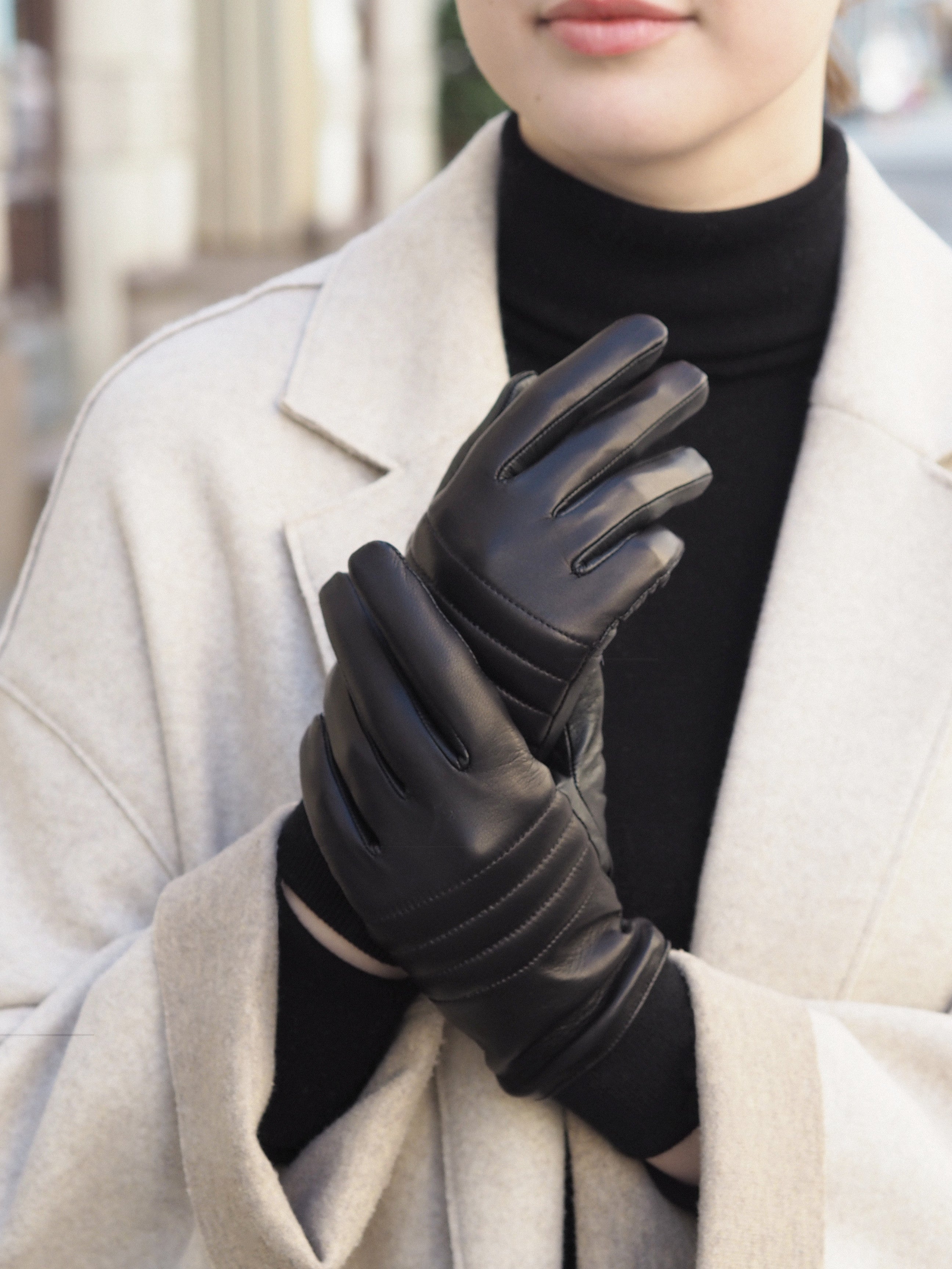 handschuhe lamm BETTINA Hairsheep | Seide