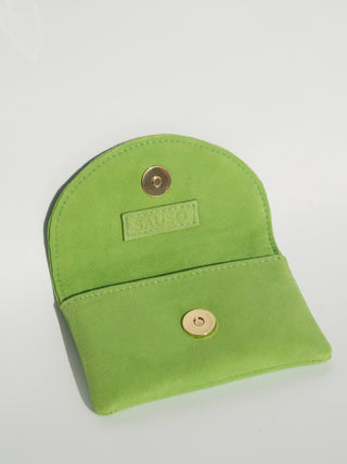 PENNY Card Holder Wallet Reindeer Suede Leather GREENFLASH