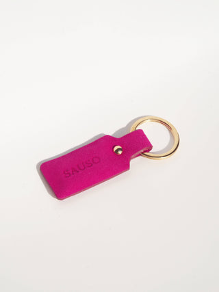 KNUT Keyholder Reindeer Suede MAGENTA