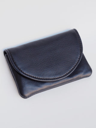 PENNY Card Holder Wallet Deer Leather BLACK
