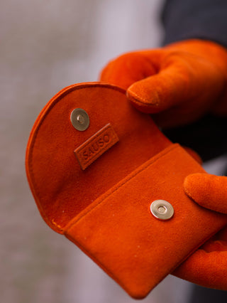 PENNY Card Holder Wallet Reindeer Suede Leather PICANTE