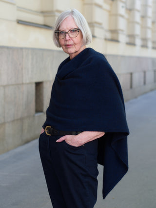 VUONO Huiviponcho | Merino-Possum | Maritime