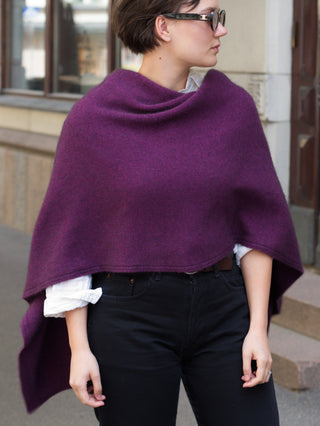VUONO Huiviponcho | Merino-Possum | Twilight