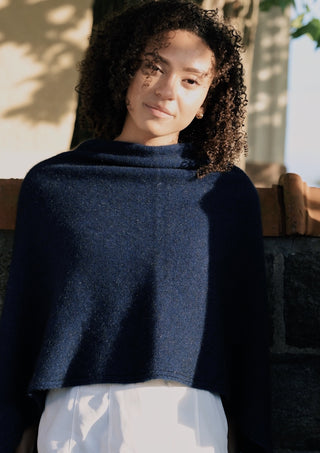 VUONO Huiviponcho | Merino-Possum | Maritime