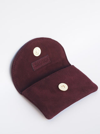 PENNY Card Holder Wallet Reindeer Suede Leather LASER NIGHT