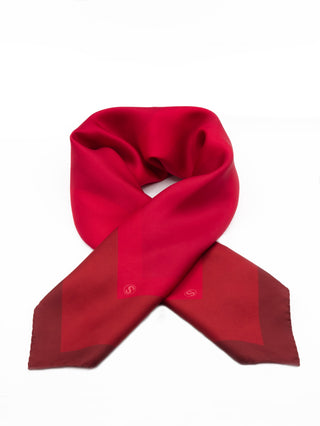 COLUMBA Silkkihuivi | 70 x 70 cm | Red