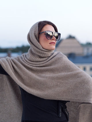 SISU Tuubihuivi | Merino-Possum | Oyster Beige