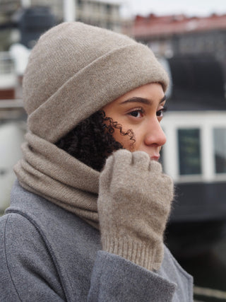 ONNI Sormikkaat | Merino-Possum | Oyster Beige
