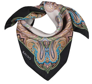 GALANTE Silkkihuivi | 70 x 70 cm | Blue Green