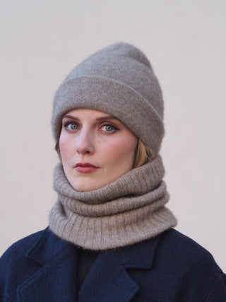 SISU Tuubihuivi | Merino-Possum | Oyster Beige