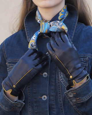 DANNA Silkkihuivi | 70x70 | Navy
