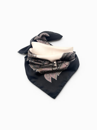 ALESSIA Silkkihuivi | 70x70 | BLACK