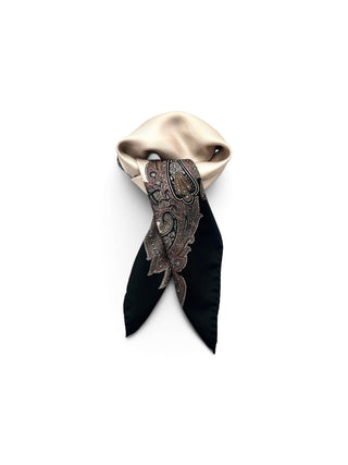ALESSIA Silkkihuivi | 70x70 | BLACK