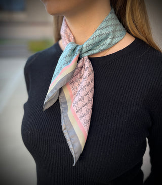 COLLINA Seidenschal | 55 x 55 cm | Pastell