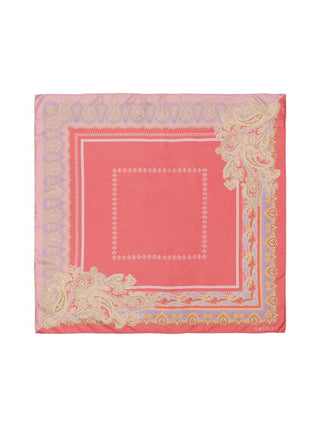 CORALLO Silk Scarf | 90x90 | Coral