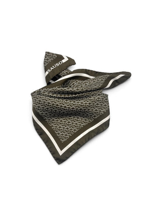 CRYSTAL | Silkkihuivi | 55 x 55 cm | Dusty olive