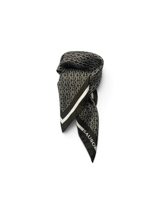 CRYSTAL | Silkkihuivi | 55 x 55 cm | Dusty olive