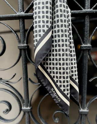 FORTUNA Silk Scarf | 70x70 | GREY