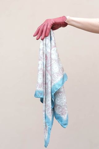 GELO Silk Scarf | 90x90 | Aqua