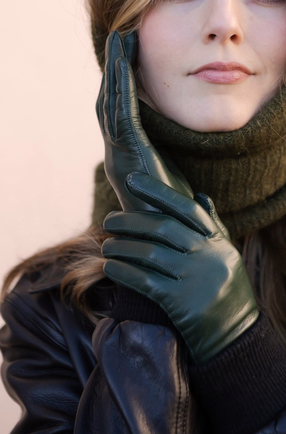 handschuhe kaschmir leder HAMMI Hairsheep | Kaschmir