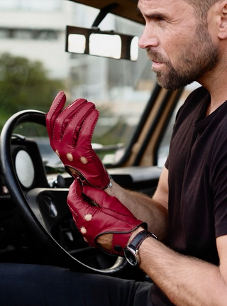 HENRIK Touchscreen Hairsheep | Unlined | Deep Red