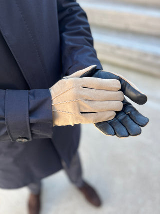 JOHAN Touchscreen | Hairsheep | Silk | Gris Moyen/Black