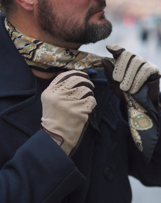 LODE Seidenschal | 90x90 | Schwarz