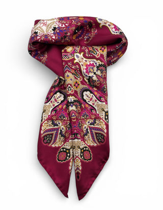 LODE Silk scarf | 90x90 | Magenta
