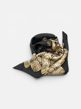 LODE Silkkihuivi | 90x90 | Black