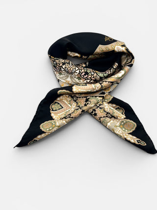 LODE Silk scarf | 90x90 | Black