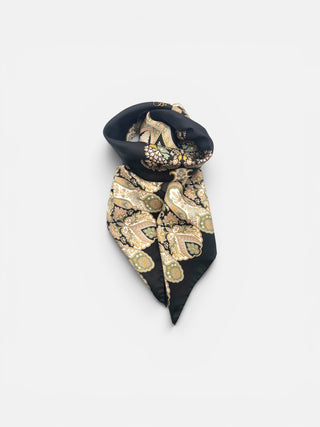 LODE Silkkihuivi | 90x90 | Black