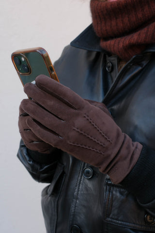 MELINA | Touchscreen | Hairsheep | Cashmere | Dark Brown
