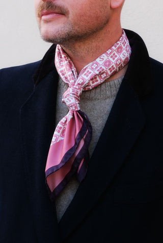 MISTICO Seidenschal | 70x70 | Mauve