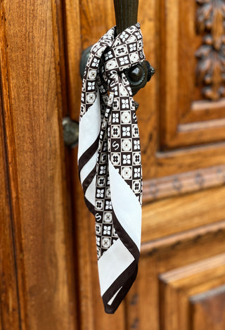 MISTICO Silk Scarf | 70x70 | Chocolate