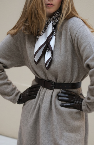 MISTICO Silk Scarf | 70x70 | Chocolate