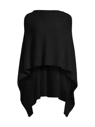 VUONO Scarf Poncho | Merino-Possum | Black