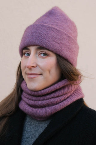 SAANA Mütze | Merino-Possum | Mauve