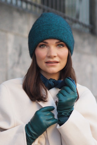 SAANA Beanie | Merino-Possum | Paua