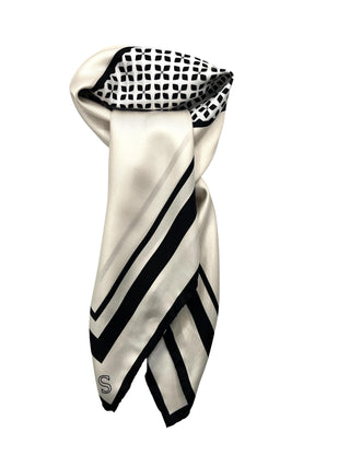 STEFFI Silk Scarf | 70x70 | IVORY