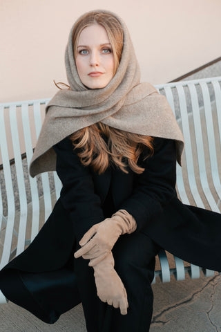 VEGA Huivi | Merino-Possum | Oyster Beige