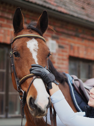 VENLA Reithandschuhe | Ungefüttert | Schwarz