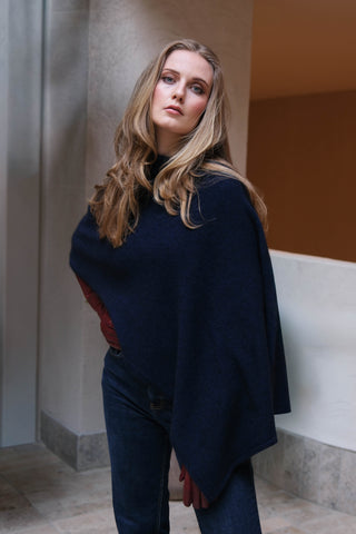 VUONO Huiviponcho | Merino-Possum | Maritime