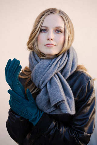 VUONO Huiviponcho | Merino-Possum | Shale Grey